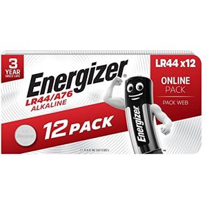 Energizer LR44/A76 batterijen, alkaline knoopcel, 12 stuks Amazon exclusief