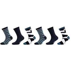 s.Oliver S20713000 - Junior originals boys motief sokken 6p, maat 27/30, kleur spearmint, spearmint, 27