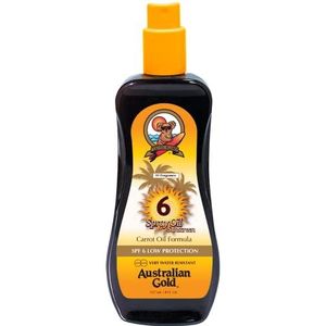 Australian Gold ZONNEBRANDCRÈME SPF6 spray wortelolie formule 237 ml