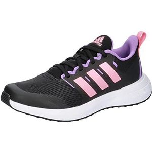 adidas Jongens Fortarun 2.0 Cloudfoam Lace Schoenen Sneaker, Core Black Beam Roze Violet Fusion, 38 EU