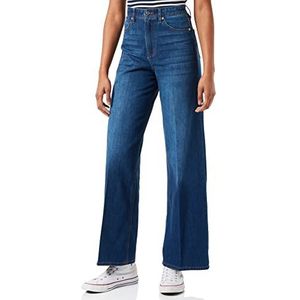 s.Oliver Dames regular: Jeans-Culotte, Blue Stretched Den, 42W x 32L