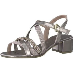 Marco Tozzi Dames 2-2-28211-20 sandaal met hak, Rose MET. Comb, 40 EU, Roze met kam, 40 EU