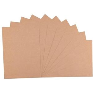 Vaessen Creative Florence Zelfklevende cardstock A4 knutselpapier, A4, bruin, 10 stuks, bedrukbaar papier, voor knutselen en hobbyprojecten