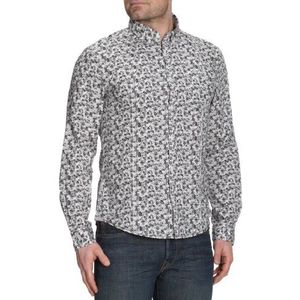 ESPRIT Heren overhemden/vrije tijd gebloemd O30945