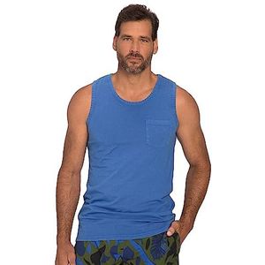 JP 1880, Tanktop, voor heren, grote maten, zuurgewassen, ronde hals, grote print, Sterk blauw., 3XL