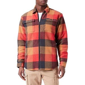 All Terrain Gear by Wrangler Heren Fleece Shirt, Aura Oranje, Klein