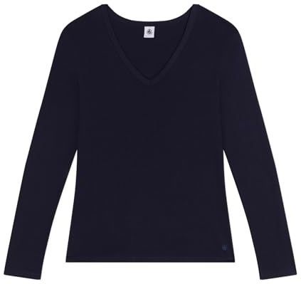 PETIT BATEAU - Iconisch T-shirt - Lange Mouwen - Blauw - Katoen