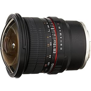 Samyang 12 mm F2.8 Ultra Wide fisheye-objectief voor Sony E Mount verwisselbare lens camera's (NEX), volledig formaat compatibel