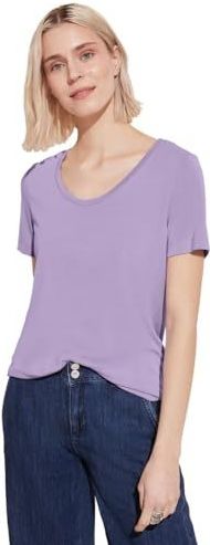 Street One - Jersey T-shirt - Paars - Dames