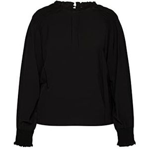 Jika dames blouseshirt, zwart, M