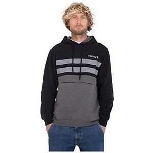 Hurley M Oceancare Block Party Sweatshirt Heren, Zwart, XL