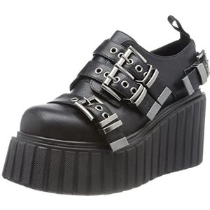 LAMODA - Dreaming Big Platform Creeper Wedges, EU 37, Black PU, 37 EU