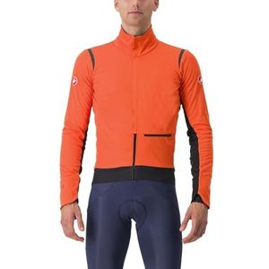 CASTELLI 4523505-857 ALPHA DUBBEL ROS JKT jack unisex rood oranje/zwart maat XL