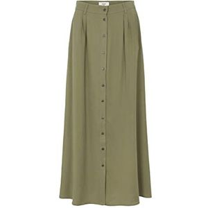 Object Dames OBJTILDA Long HW Skirt NOOS Rock, diep lichen green, 36