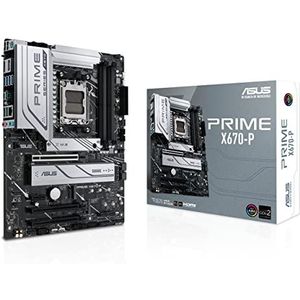 ASUS PRIME X670-P Gaming moederbord socket AMD AM5 (Ryzen 7000, ATX, PCIe 5.0, 3x M.2, DDR5-geheugen, USB 3.2 Gen 2x2 Type-C, Aura Sync RGB-verlichting)