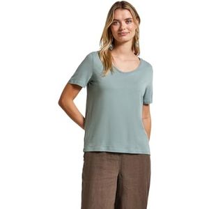 Street One Basic T-shirt voor dames, Arona Blue, 34