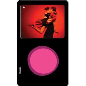 Zofunk C 00-06 Colors tas voor iPod Video 60 80GO/5 g, siliconen, zwart/roze