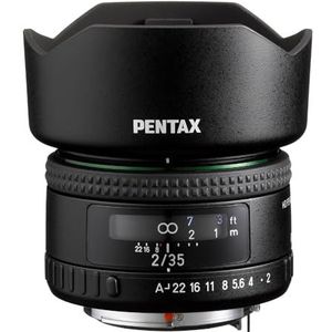 HD PENTAX-FA35mmF2 22190 Veelzijdige groothoeklens De nieuwste HD-coating minimaliseert strooilicht en spookbeelden anti-vlekken coating nieuw buitenontwerp hybride asferische lens