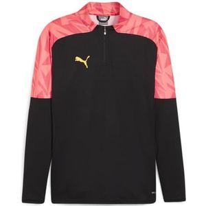 Puma - Individual Final Ff - Sweatshirt - Zwart - 100% Gerecycled Polyester, Vochtafvoerend