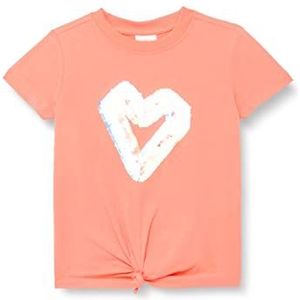 s.Oliver Junior Girl's T-shirt, korte mouwen, oranje, 92/98, oranje, 92/98 cm