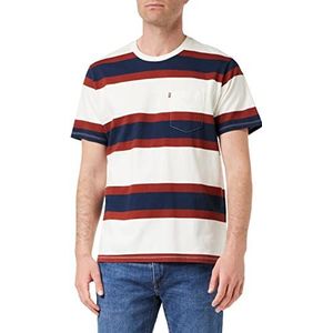 Levi's Heren Relaxed Fit Pocket Tee T-Shirt, Mustang EGRET, XS