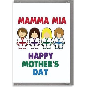 Grappige Moederdag Kaart Verjaardag Moeder Moeder Mam Abba Mamma Mia M111