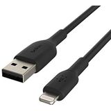 Belkin Lightning-kabel (Boost Charge Lightning/USB-kabel voor iPhone, iPad, AirPods) MFi-gecertificeerde iPhone-laadkabel (zwart, 15 cm)
