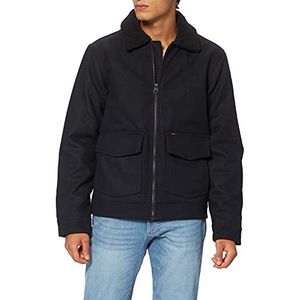 Lee Mens Wool Jacket, Zwart, XL