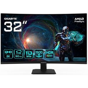 GIGABYTE GS32QCA - LED-display - Zwart - 31,5 inch - 2560 x 1440 Pixels - Quad HD