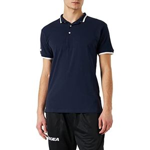 lea srl Dacca Poloshirt, uniseks, volwassenen, Blauw/Wit, S