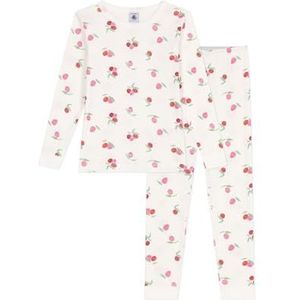 Petit Bateau Slaappak voor meisjes, Marshmallow/Pioen/Multicolor, 2 jaar