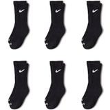 Nike - Dri-Fit Performance Basics Sokken - 6-Pack - Zwart/Wit - 63% Katoen