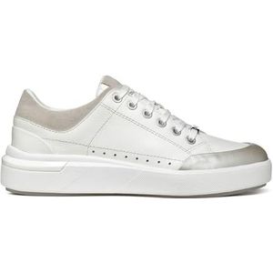 Geox D DALYLA A Sneakers voor dames, wit/LT Grey, 36 EU, Wit Lt Grey, 36 EU