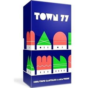 Oink Games Town 77 tactisch spel, creatief strategiespel voor familie en vrienden, kleurrijke stadsplanning, puzzelspel voor 1-5 spelers, gezelschapsspel, vanaf 9 jaar, Duits