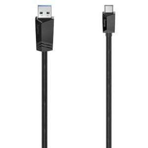Hama 200653 USB C-stekker naar USB A-stekker, USB 3.2 Gen1, 5 Gbit/s, 3,00 m, zwart