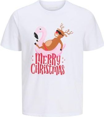 JACK & JONES Shirt  bruin / rosa / rood / wit