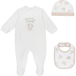 Chicco Romper voor baby en peuters, uniseks kinderen, Natuurlijk., 3 Maanden