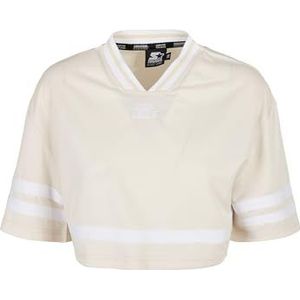 STARTER BLACK LABEL Dames Dames Dames Starter Cropped Mesh Jersey T-Shirt, palewhite/White, S