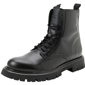 Bestseller A/S Jfwdixon Leather Boot Sn veterlaarzen voor heren, antraciet, 44 EU