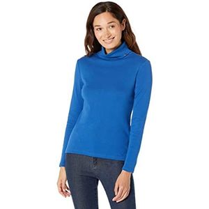 Tommy Hilfiger Dames coltrui met lange mouwen, true blue, M