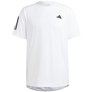 adidas Heren T-shirt (korte mouwen) Club 3 Str Tee, Wit, HS3261, XS