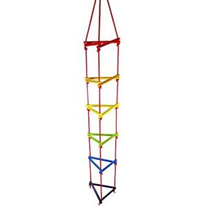 Hess-Spielzeug houten speelgoed 20008 - driehoekig breiladder van hout, handgemaakt, voor kinderen vanaf 3 jaar, ca. 200 x 30 x 30 cm, voor onbeperkt klimplezier in huis en tuin