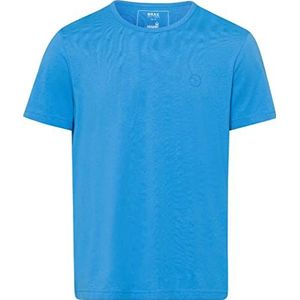 BRAX Heren Style Tony Blue Planet duurzaam katoenen T-shirt, GreeÂXS, grijs, XS