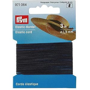 Prym - Prym Black (1,5 mm, 3 m) elastisch koord - 1 Stuk