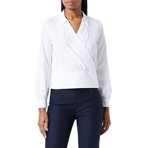 comma dames blouse, 0120 wit., 38