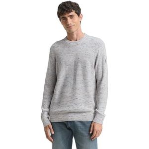 TOM TAILOR heren trui, 39344 - lichtgrijs ruimteverf, XL