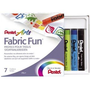 Pentel Fabric Fun Pastel kleurpotloden (7 stuks)