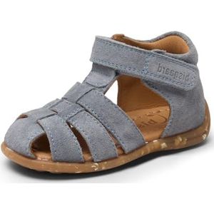 Bisgaard Kinderminiletten/loopschoenen/sandalen Carly Brown Suède leer, Baby Blue., 19 EU