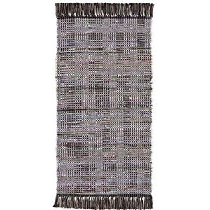 Wohnidee tapijt Frida katoen natuurlijke vezel handgeweven handgeweven tapijt bruin, 160 x 230 cm