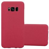 Cadorabo Hoes compatibel met Samsung Galaxy S8 in FROSTY ROOD - Hard Case beschermhoes in Frosted look tegen krassen en stoten